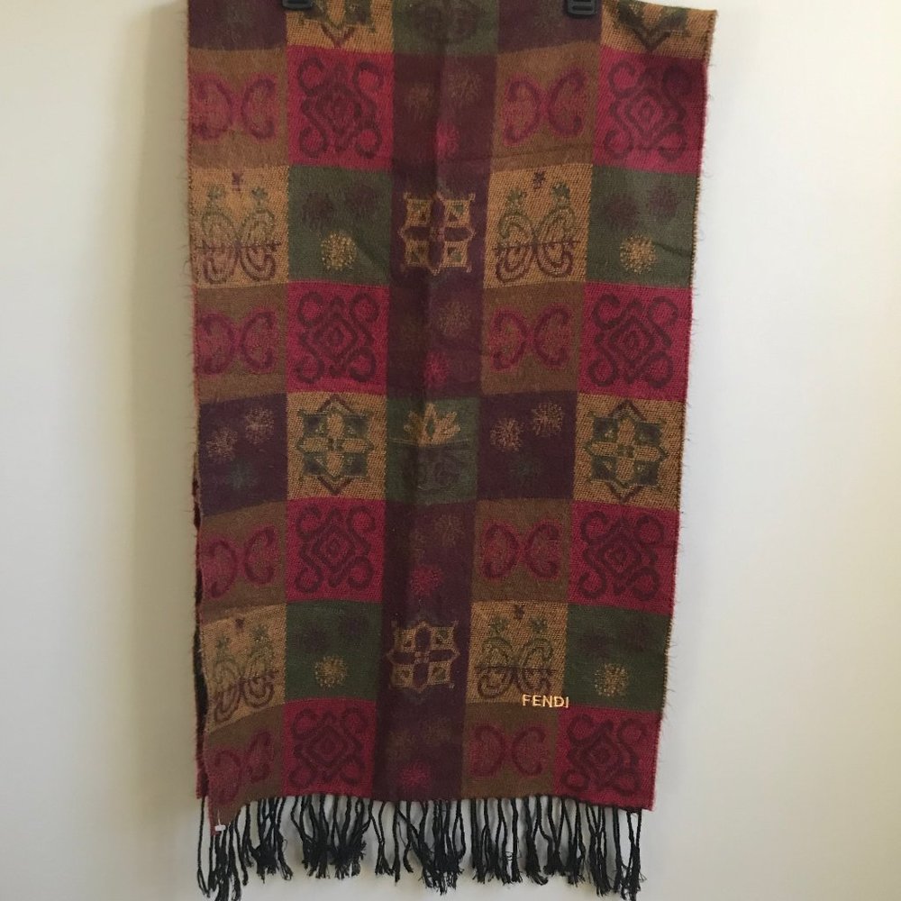 FENDI 100% Acrylic Scarf/Wrap